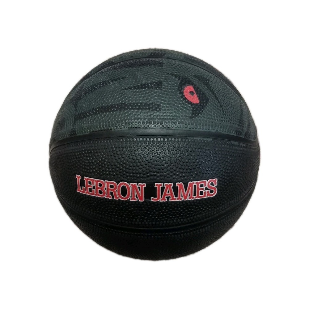 Nike LeBron James Black & Red Double Lion Small Basketball Mini Ball